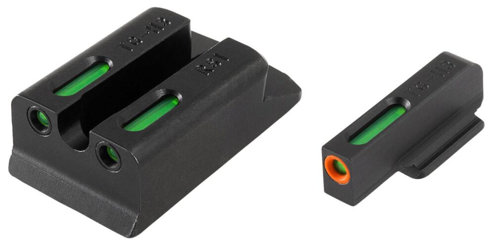 TruGlo TG13RS1PC TFX Pro  Black | Green Tritium & Fiber Optic Ora