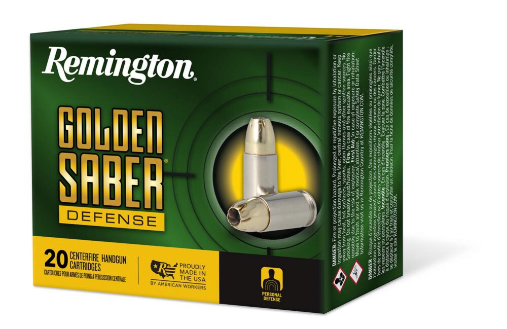 Remington Ammunition 27603 Golden Saber Defense 9mm Luger +P 124
