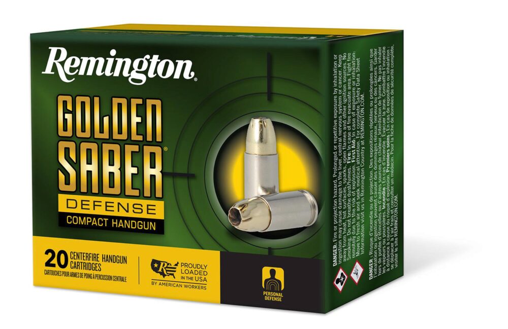 Remington Ammunition 27619 Golden Saber Defense 45 ACP 230 gr Bra