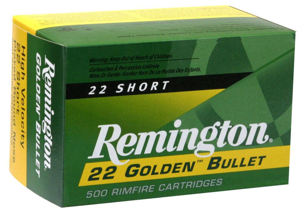 Remington Ammunition 21001 Golden Bullet  22 Short 29 gr Plated L