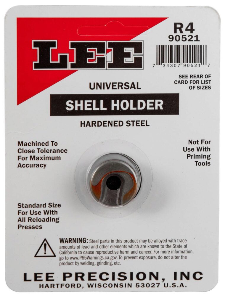 Lee Precision 90521 Shell Holder Universal Size #4R Steel Capacit