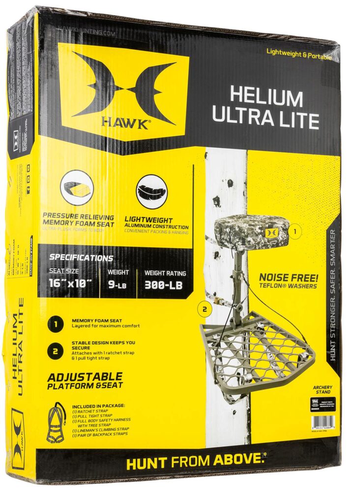 Hawk HWKFPRA Helium Ultra Lite Hang-On Gray Powder-Coating Alumin
