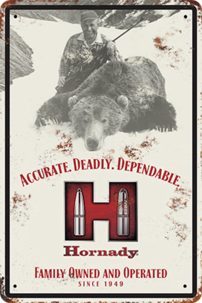 HR JOYCE HORNADY TIN SIGN