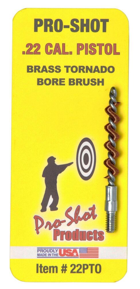 Pro-Shot 22PTO Tornado Bore Brush .22 Cal Pistol #8-32 Thread Bra