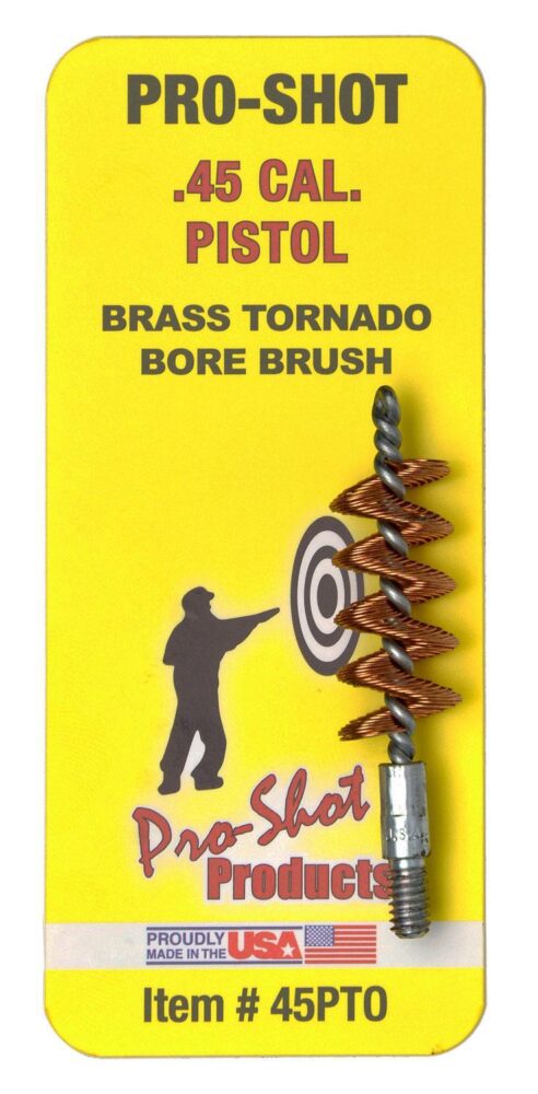 Pro-Shot 45PTO Tornado Bore Brush .45 Cal Pistol #8-32 Thread Bra