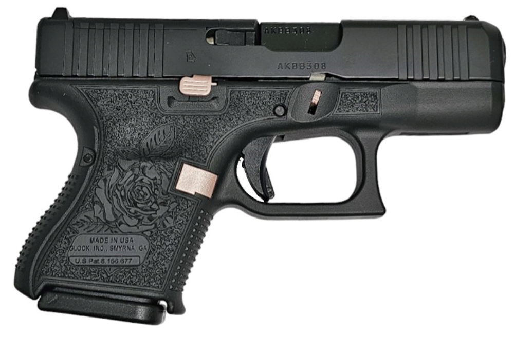 GLOCK 26 GEN5 MOS BLACK ROSE 9MM UA265S201MOSBR