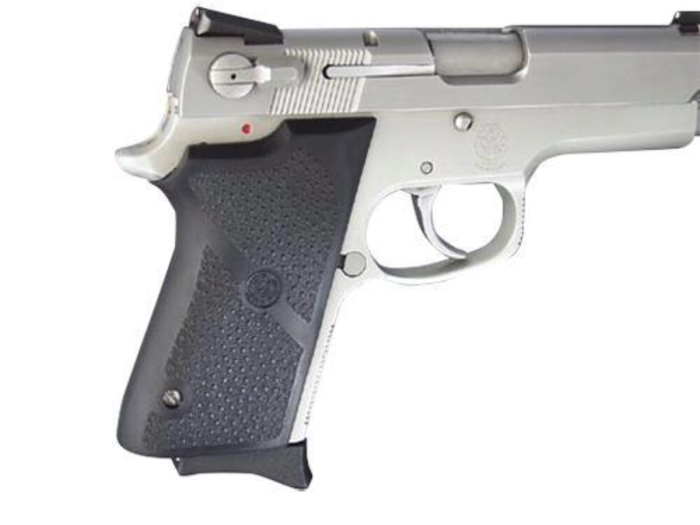 Hogue 13010 Grip Panels  Black Rubber for S&W 3913 Compact