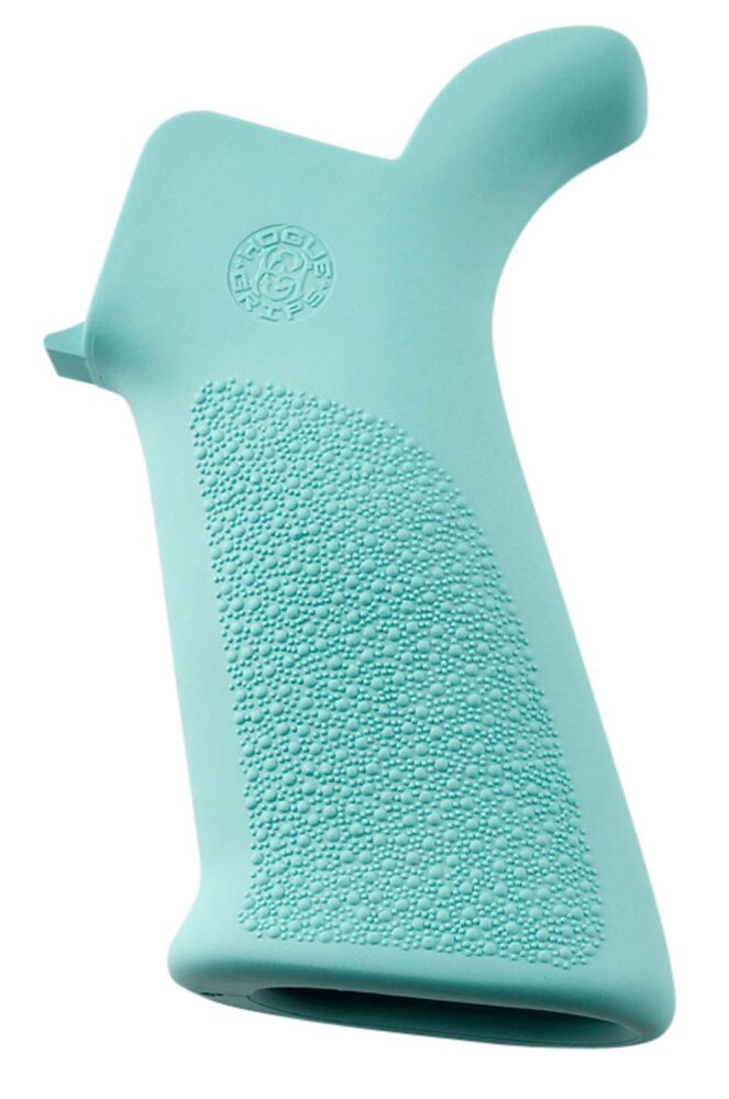 Hogue 13034 OverMolded Beavertail Cobblestone Aqua Blue Rubber Pi