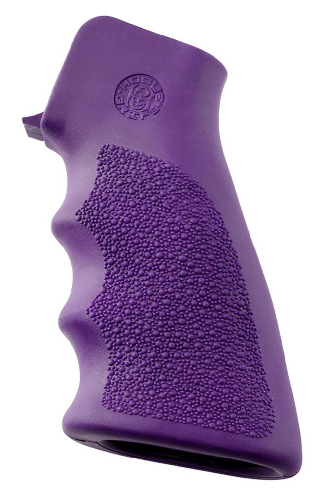 Hogue 15006 OverMolded Grip Cobblestone Purple Rubber with Finger