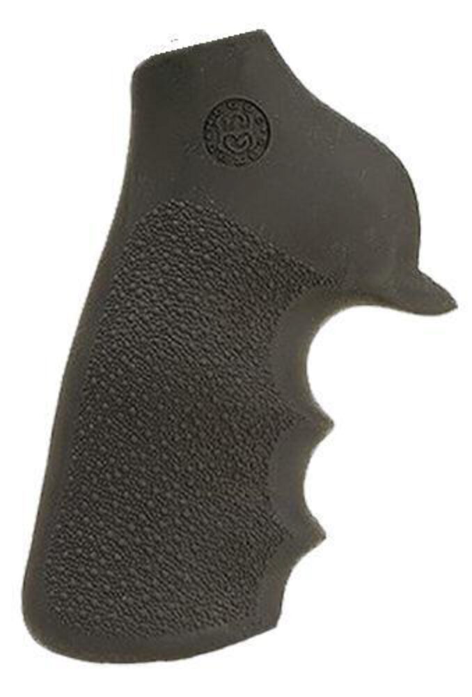 Hogue 80020 Tamer Grip Black Rubber with Finger Grooves for Ruger