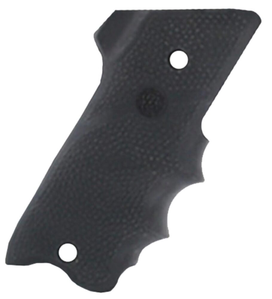 Hogue 82060 Rubber Grip  Black with Finger Grooves & Right Hand F