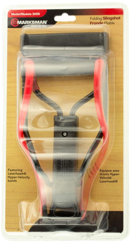 Marksman 3055 Marksman 3055 Folding Slingshot Red Hyper-Velocity