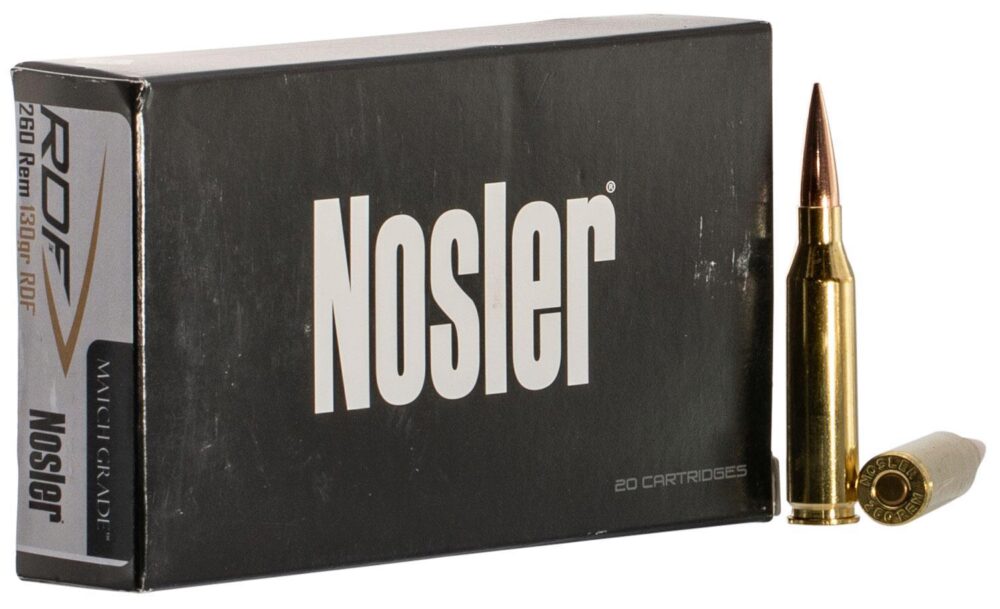 Nosler 60138 Match Grade RDF 260 Rem 130 gr RDF Hollow Point Boat
