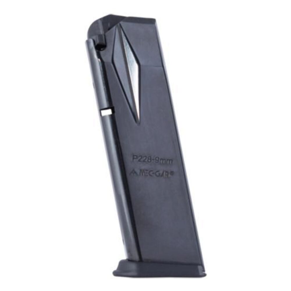 Mec-Gar MGP22815B Standard  Blued Detachable 15rd 9mm Luger for S