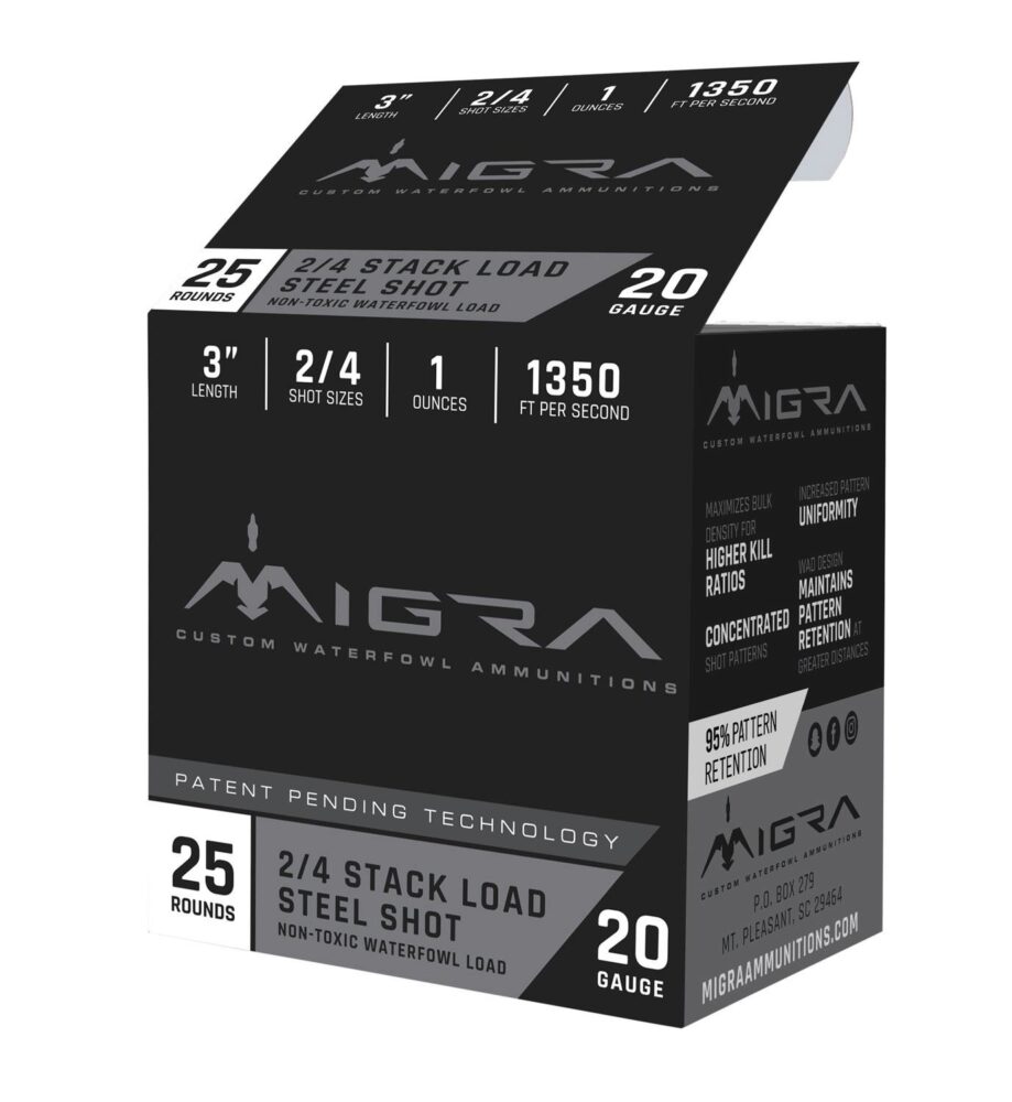 Migra Ammunitions M20S24 Combinational  20 Gauge 3 1 oz 2/4 Shot
