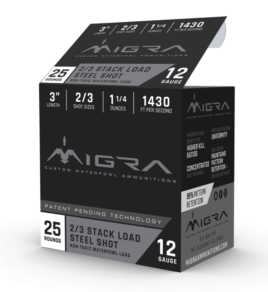 Migra Ammunitions M12S23 Staxd  12 Gauge 3 1 1/4 oz 2/3 Shot 25 P