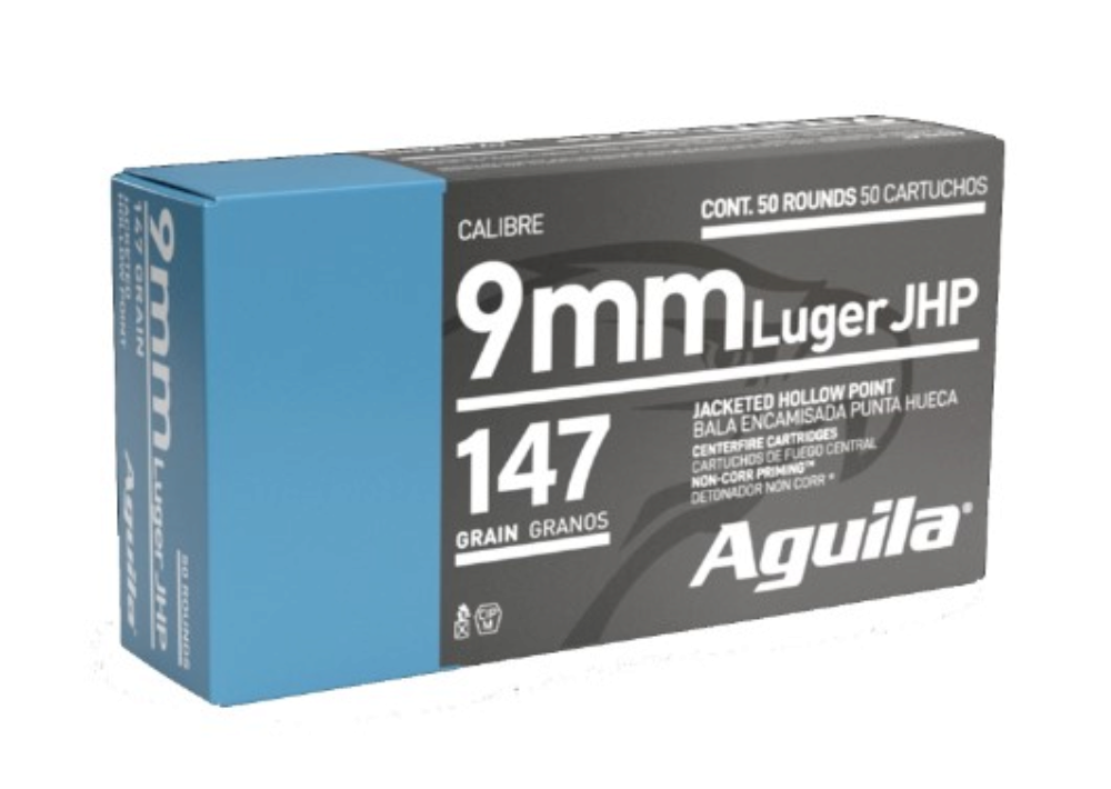 AGUILA 9MM 147GR JHP 50