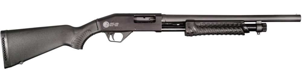 Rossi ST1218BK ST-12  12 Gauge 3 4+1 18.50, Matte Black, Syntheti