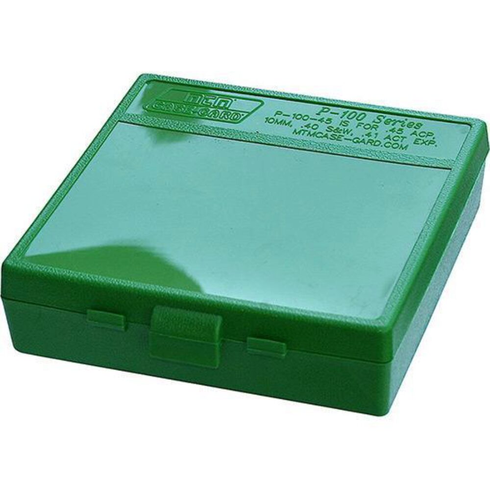 MTM Case-Gard P1004510 Case-Gard P-100 Multi-Caliber Handgun Gree