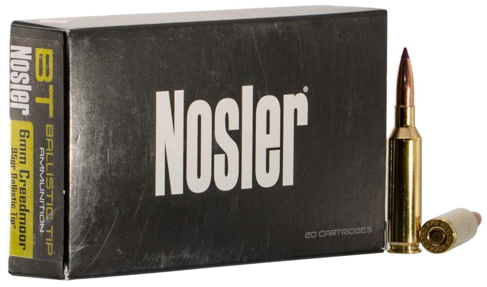 Nosler 40052 Ballistic Tip  6mm Creedmoor 95 gr Spitzer Ballistic