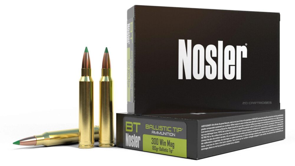 Nosler 40053 Ballistic Tip  300 Win Mag 180 gr Spitzer Ballistic