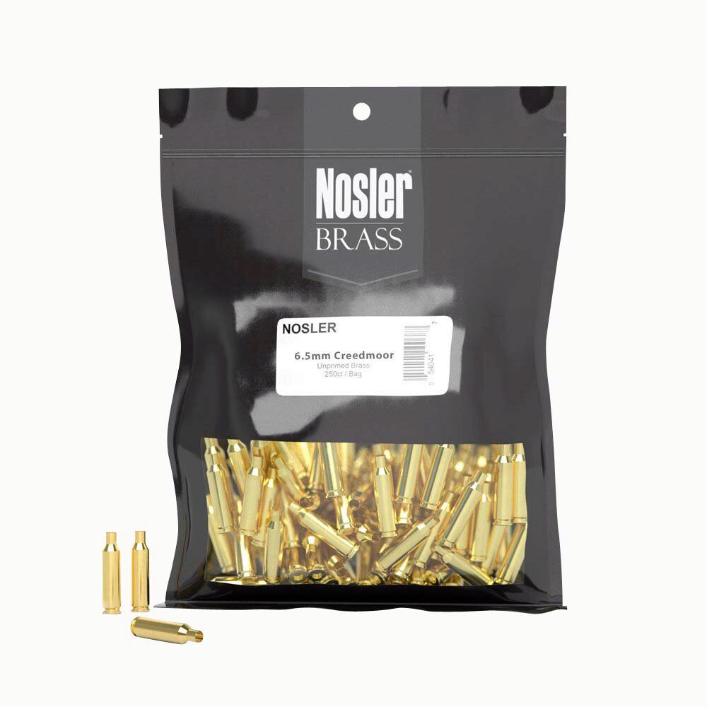 Nosler 10211 Premium Brass Unprimed Cases 6.5 Creedmoor Rifle Bra