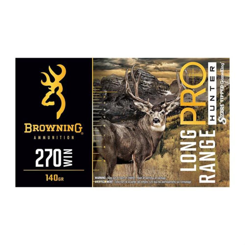 Browning Ammo B192502702 Long Range Pro  270 Win 140 gr 20 Per Bo