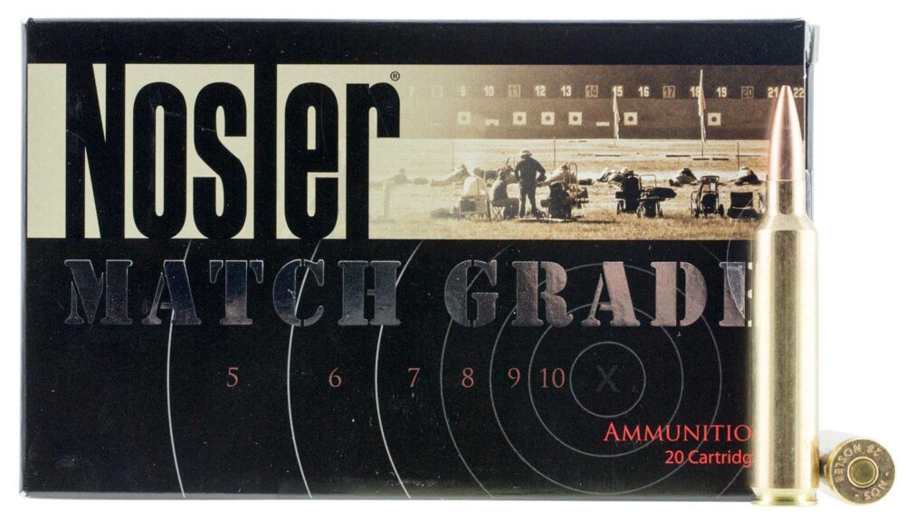 Nosler 51287 Match Grade  28 Nosler 168 gr Custom Competition Hol