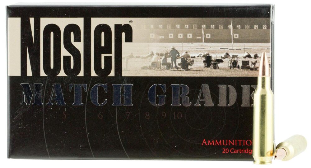 Nosler 60016 Match Grade  22 Nosler 77 gr Custom Competition Holl