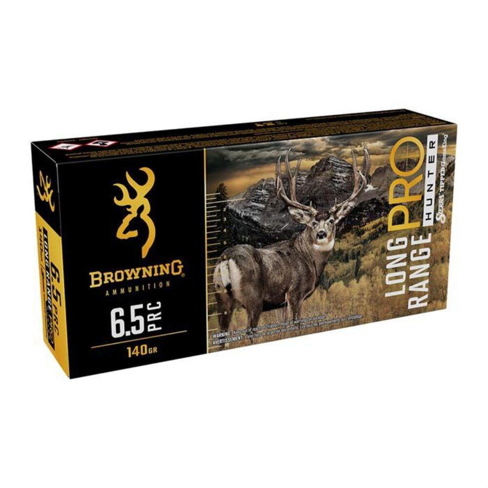 Browning Ammo B192565002 Long Range Pro  6.5 PRC 130 gr 20 Per Bo