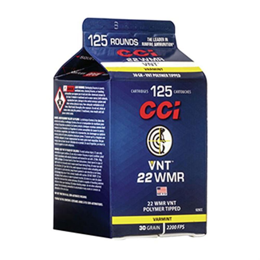 CCI 929CC VNT Rimfire 22 WMR 30 gr Varmint Tipped 125 Per Box/ 10