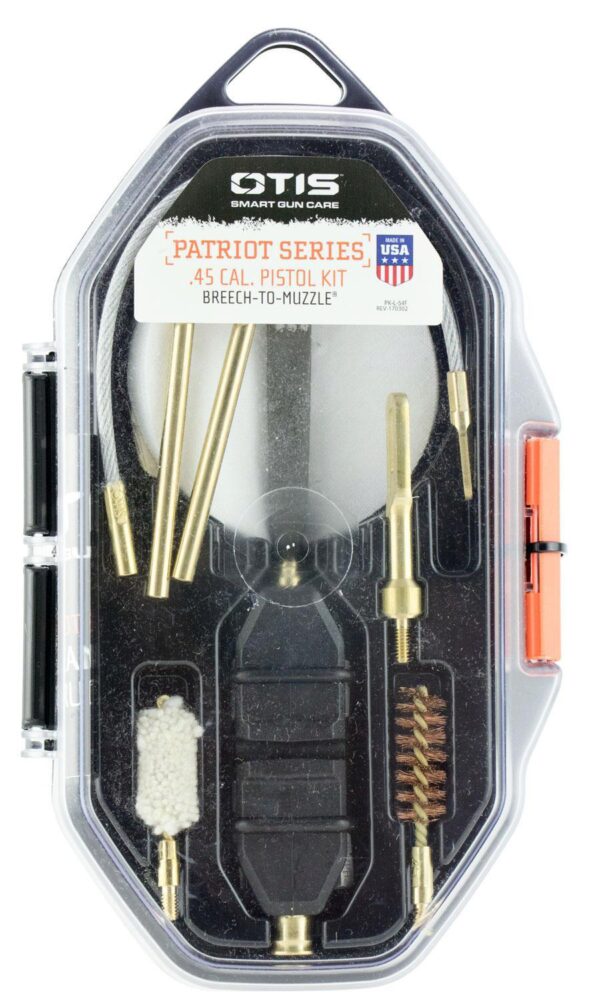 Otis FG70145 Patriot Cleaning Kit 45 Cal Pistol/ 15 Pieces Yellow