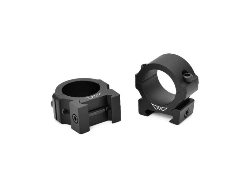 Warne V600M Horizontal Rings Vapor Matte Black 1 Low 0 MOA