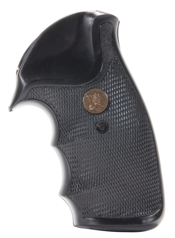 Pachmayr 02521 Gripper Grip Checkered Black Rubber with Finger Gr