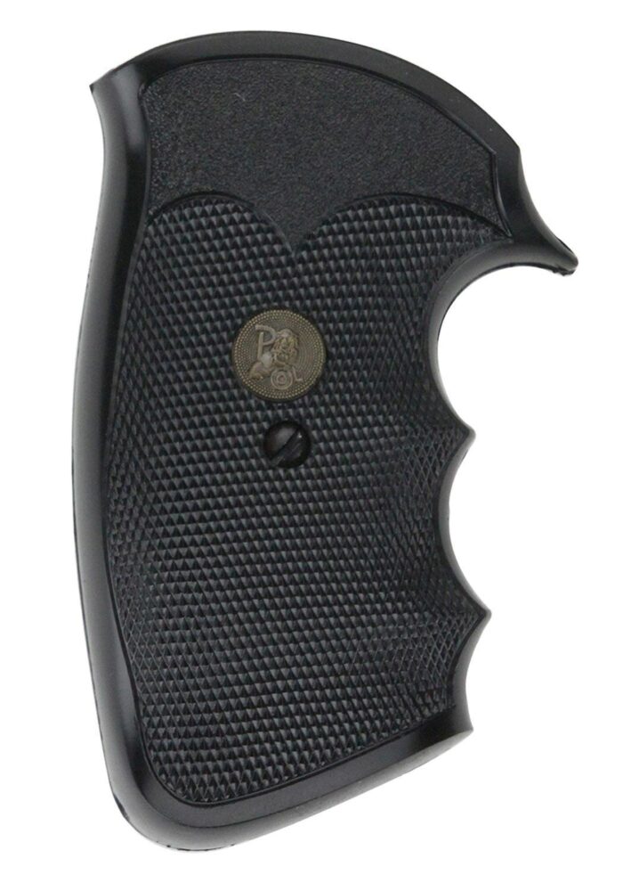 Pachmayr 02528 Gripper Grip Checkered Black Rubber with Finger Gr