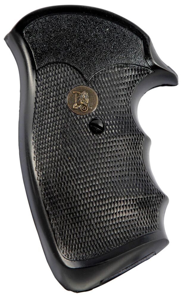 Pachmayr 03175 Gripper Grip Checkered Black Rubber with Finger Gr