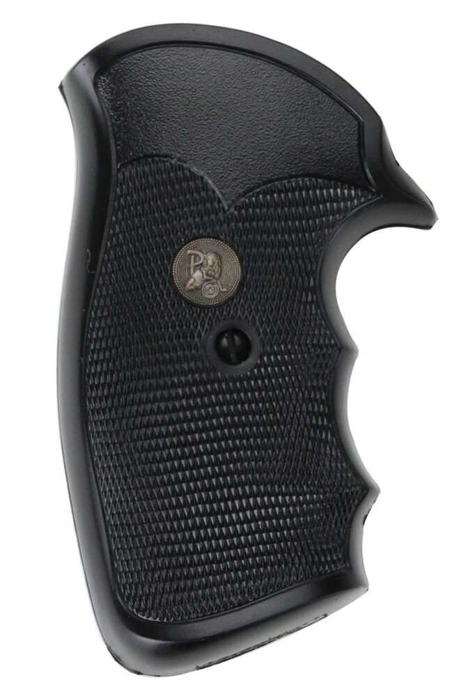 Pachmayr 03264 Gripper Grip Checkered Black Rubber with Finger Gr