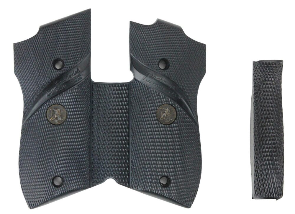 Pachmayr 03306 Signature Grip Wraparound Checkered Black Rubber w