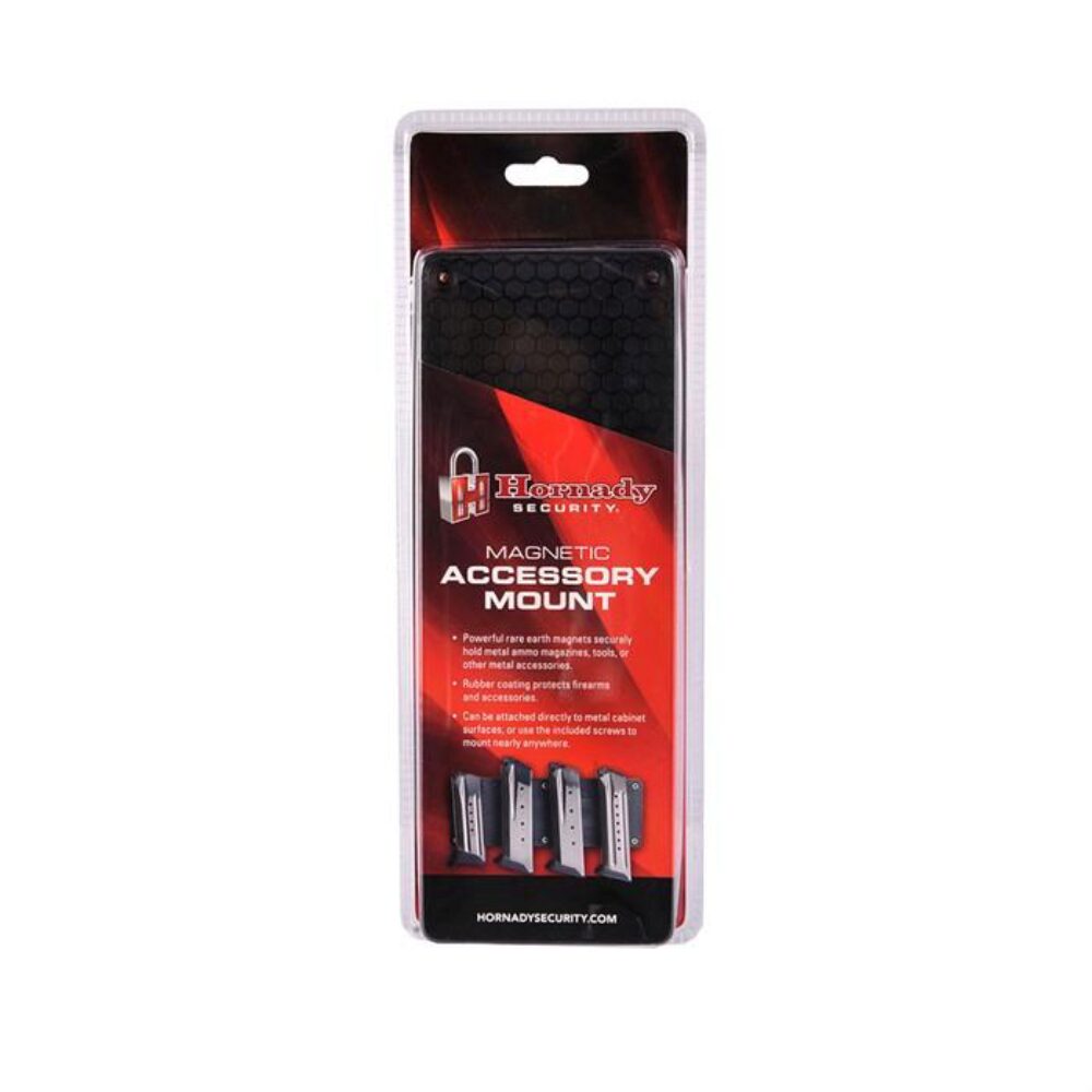 Hornady 95913 Accessory Mount Magnetic Black PVC Coated Steel