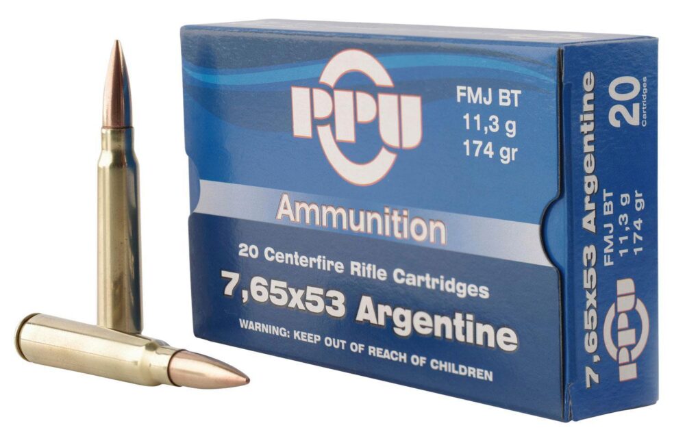 PPU PP7AF Metric Rifle  7.65x53mm Argentine 174 gr Full Metal Jac