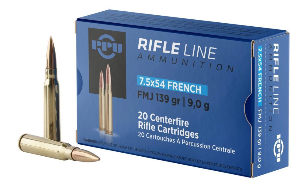 PPU PP7F Metric Rifle  7.5x54 French 139 gr Full Metal Jacket 20