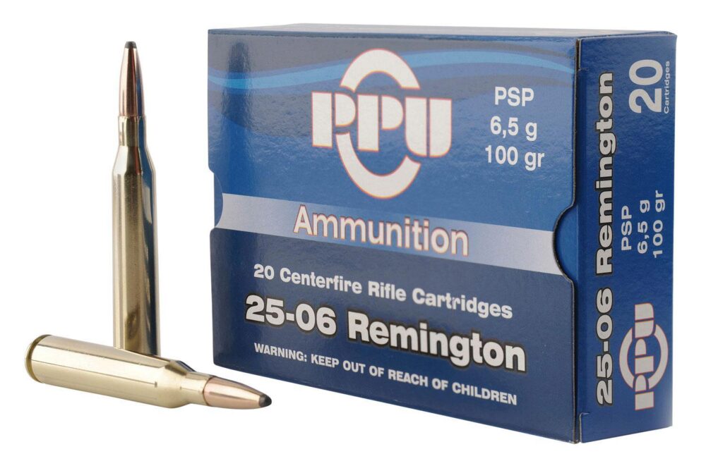 PPU PP2506P Standard Rifle  25-06 Rem 100 gr Pointed Soft Point 2