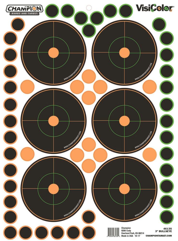 3" BULLS EYE 5PK W/150 PASTORS