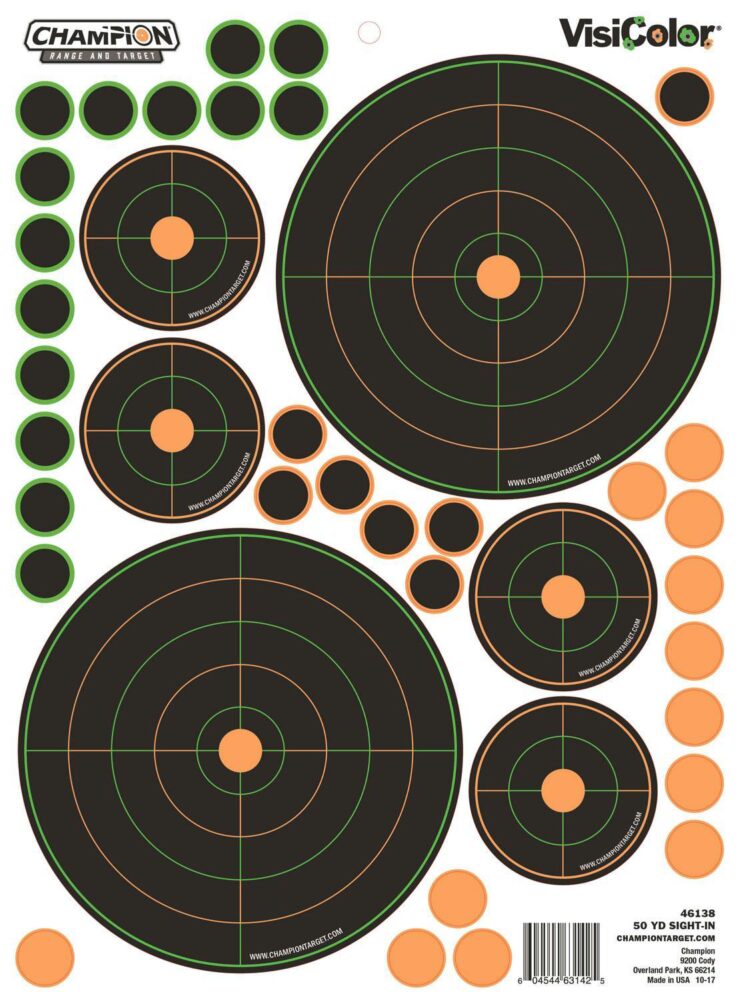 50YD SIGHT IN BULLSEYE VAR 5/PK