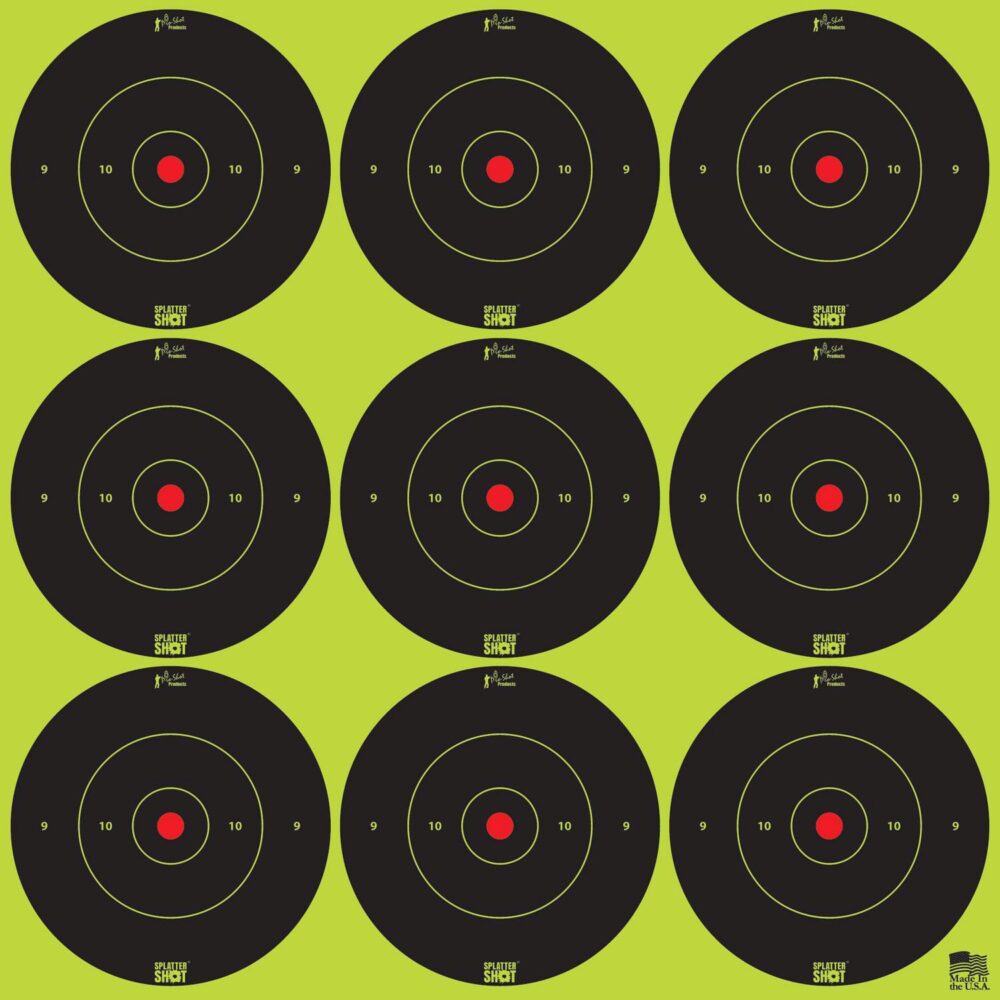 Pro-Shot 2BGREEN108 SplatterShot  Black/Green Self-Adhesive Paper