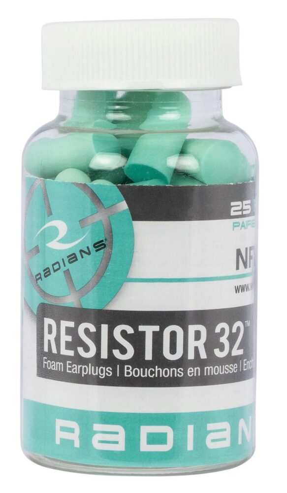Radians FP70A25 Resistor Earplugs Foam 32 dB In The Ear Aqua Blue