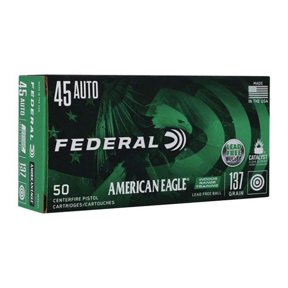 Federal AE45LF1 American Eagle Indoor Range Training 45 ACP 137 g