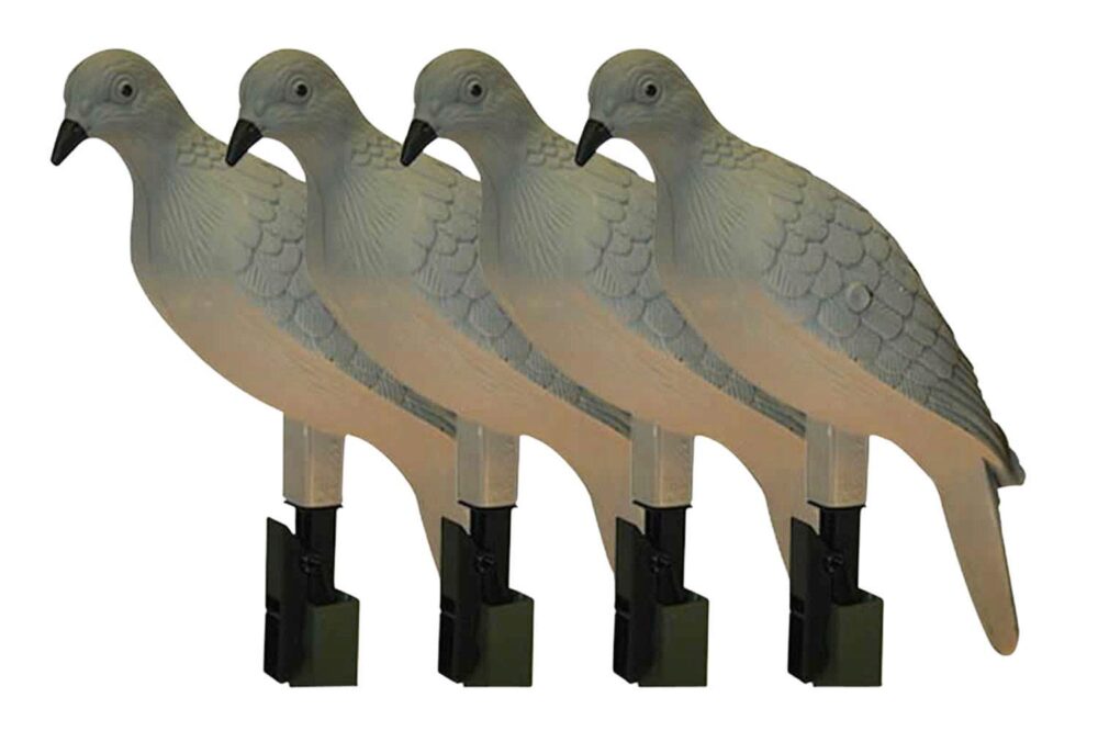Mojo Outdoors HW9004 Clip On  Dove Species Natural Plastic 4 Per