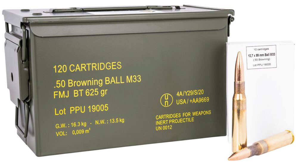 PPU PPRM50M Rangemaster  50 BMG 625 gr Full Metal Jacket/ 120rds