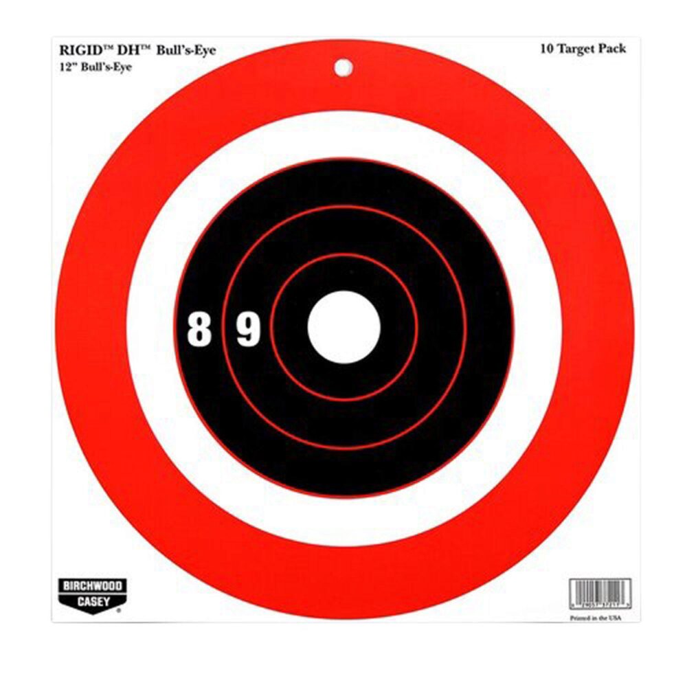 Birchwood Casey 37211 Rigid DH Bullseye Tagboard Hanging 12 x 12